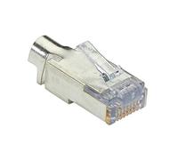 Black Box Category 6 EZ Plugs Shielded 25 Pack C6EZSP-25PAK, C6EZSP-25PAK (25 Pack C6EZSP-25PAK, EZ-RJ-45, Silver, 25 pc(s))