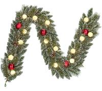 Black Box Trees Guirnalda artificial de Navidad LED blanco cálido L180