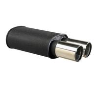 'Black Box universal sport de Silenciador, redondo, 2 x 90 mm, conector 2,5 (6,35 cm)