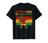 Black Boy Kids Juneteenth 1865 Recordando a mis antepasados Camiseta
