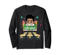 Black Boy Magic Back To School Hello Melanin - Niños pequeños Manga Larga