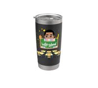 Black Boy Magic Back To School Hello Melanin - Niños pequeños Vaso térmico de acero inoxidable de doble pared