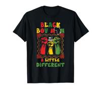 Black Boy Mom Así Que rezo un Poco Diferente para el Día de Las Madres Negras Camiseta
