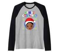 Black Boys Melanin Christmas Ugly Xmas Sweater Boy Pijama Camiseta Manga Raglan