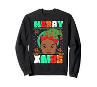 Black Boys Melanin Christmas Ugly Xmas Sweater Boy Pijama Sudadera