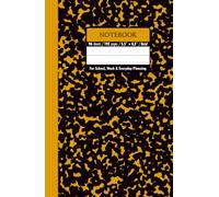 Black & Bronze Gold Marble Hardcover Notebook - Grid, 192 Pages, 5.5" x 8.5", Premium Matte Finish: Perfect for math, science, engineering, design projects, journaling, and daily productivity