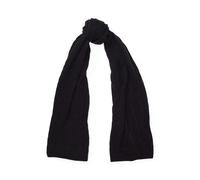 Black Bufanda de punto de cachemira TALLA ÚNICA