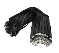 Black Bulk Lanyards 50 Packs Lanyards for ID Badges Lanyards with Swiv