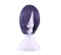 Black Butler Ciel Phantomhive Short Purple Cosplay Wig Synthetic Hair Halloween Costume Party Play Wigs