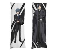 Black butler funda de almohada dakimakura sebastian & ciel 150 x 50 cm