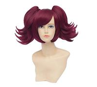Black Butler Merlin Wine Red Short Cosplay Wig Synthetic Hair Peruca Halloween Costume Ponytail Wigs For Women