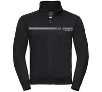 Black-Cafe London Elegance Chaqueta de sudor, negro-gris, tamaño S para Hombres
