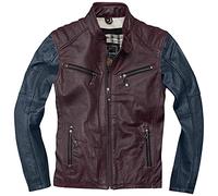 Black-Cafe London Firenze Giacca di pelle, rosso/blu, 50