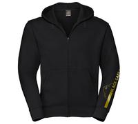 Black-Cafe London Retro Stripe Zip Hoodie, negro-oro, tamaño M para Hombres