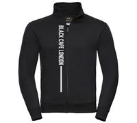 Black-Cafe London Stripe Chaqueta de sudor, negro-blanco, tamaño S para Hombres
