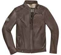 Black-Cafe London Tokio Chaqueta de cuero de motocicleta, marrón, tamaño 56 para Hombres