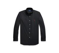 Camisa ceñida de popelín elástico Hombre Talla M. Color Negro