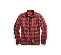 Black Camisa de trabajo de sarga con cuadros XL