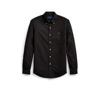 Black Camisa oxford Slim Fit teñida en prenda XL