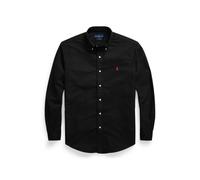 Black Camisa oxford teñida en prenda XL