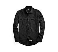 Black Camisa Western de sarga Slim Fit XS
