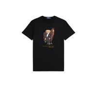 Black Camiseta de algodón con Polo Bear XXL