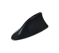(Black)Car Antenna Self-adhesive Universal Shark Fin Shape Radio FM Signal Aerial Trim compatible Auto