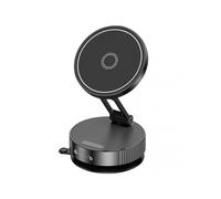 (Black) Car Navigation Phone Holder 360 Rotating Suction Cup Phone Stand for Navigation Driving