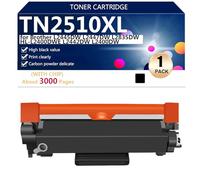Black Cartuchos de Tóner de Repuesto TN2510XL Compatibles para Brother L2445DW L2447DW L2835DW HL-L2400DWE L2442DW L2400DW Impresoras,Black-1 Pack