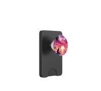 Black Cat Beach Theme Tropical Beachy Pink Sunset Beach Wave PopSockets PopWallet para MagSafe