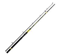 Black Cat Caña de Pescar Premium Passion Boat Spin Caña de Pescar para Pesca de Siluro, Peso 50-190 g, Negro y Amarillo, 2,40 m