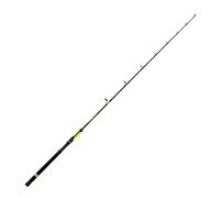 Black Cat Caña de Pescar Vertical Premium Passion Vertical Pesca Spinning Desde Barco Peso 230 g, Negro y Amarillo, 1,80 m