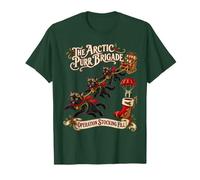 Black Cat Christmas Vintage Christmas Mission Camiseta