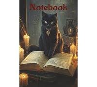 Black Cat Gothic Notebook: Magical Lined Journal