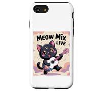 Black Cat Guitar Rock Kawaii Goth Girl Ropa Rosa Gótica Carcasa para iPhone SE (2020) / 7/8
