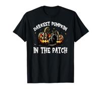 Black Cat Halloween Graphic For Darkest Pumpkin In The Patch Camiseta