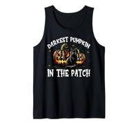 Black Cat Halloween Graphic For Darkest Pumpkin In The Patch Camiseta sin Mangas
