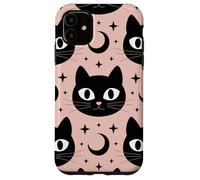 Black Cat Moon Magic Cute Halloween Witchcore Look Carcasa para iPhone 11