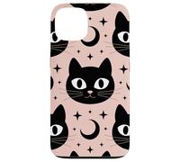 Black Cat Moon Magic Cute Halloween Witchcore Look Carcasa para iPhone 13