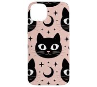 Black Cat Moon Magic Cute Halloween Witchcore Look Carcasa para iPhone 14 Plus