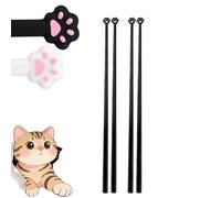 Black Cat Paw Chopsticks, Cat Paw Chopsticks, Reusable Non Slip Cute Lightweight Chopstickss, Creative Gift for Cats Lovers and Fun Dining Experience (Black,2 *Pcs)