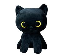 Black Cat Plush, Stuffed Black Cat, Black Cat Toy, Cute Cat Plushie, Plush Doll Cat, Cat Plush Toy, Cat Stuffed Animal, Black Cat Soft Toy for Sofa, Bedroom, Living Room, Study Room 18x15x25cm