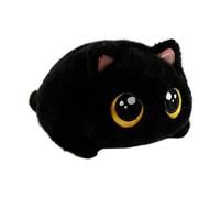 Black Cat Plush Toy - Big Eyes Cotton Stuffed Animal 15x15x10cm | Squeeze | Kitten Stuffed Toy - Plush Cotton 5.91x5.91x3.94in | Comfort Doll | Rebound Fidget Companion For Home Dorm Couch