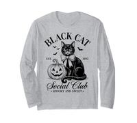 Black Cat Social Club EST 1892 Halloween Spooky Sweet Manga Larga