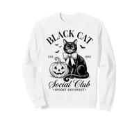 Black Cat Social Club EST 1892 Halloween Spooky Sweet Sudadera
