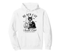 Black Cat Social Club EST 1892 Halloween Spooky Sweet Sudadera con Capucha