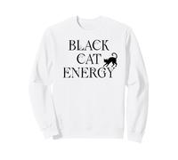 Black Cat Witch Energy Black Cat Halloween Cute Witchy Cat Sudadera