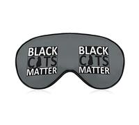Black Cats Matter Soft Eye Masks con correa ajustable Ligero y cómodo con los ojos vendados para dormir