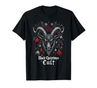 Black Christmas Cult, gótico, anticristiano, Navidad satánica Camiseta