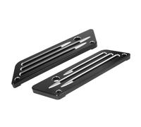 Black Chrome Motorcycle Hard Saddlebag Cover Compatible con Touring Street Road King Electra Modelos 1994 a 2013(Black)